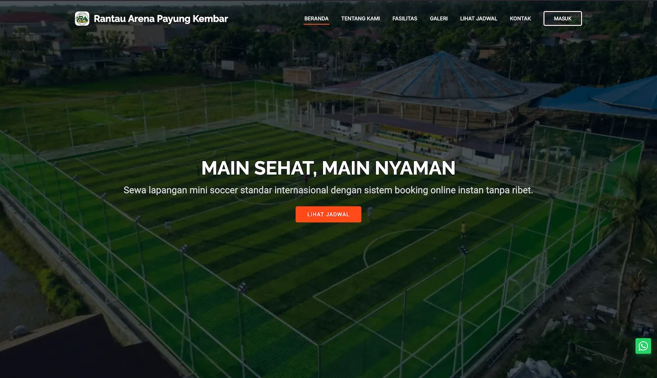 Sistem Reservasi Mini Soccer
